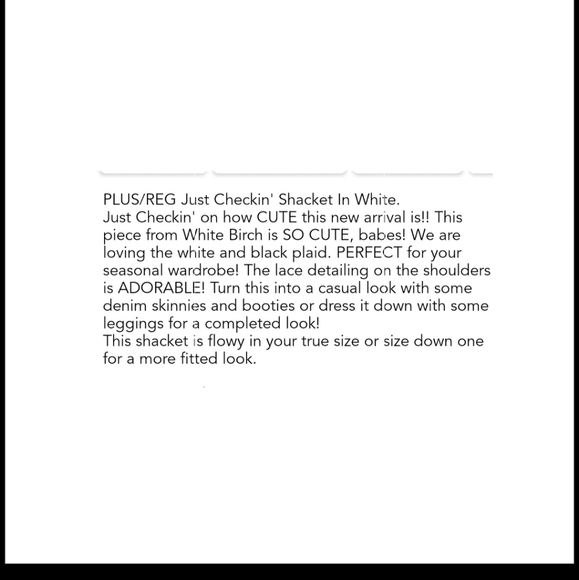 Nwot Boutique brand shacket - Picture 6 of 6